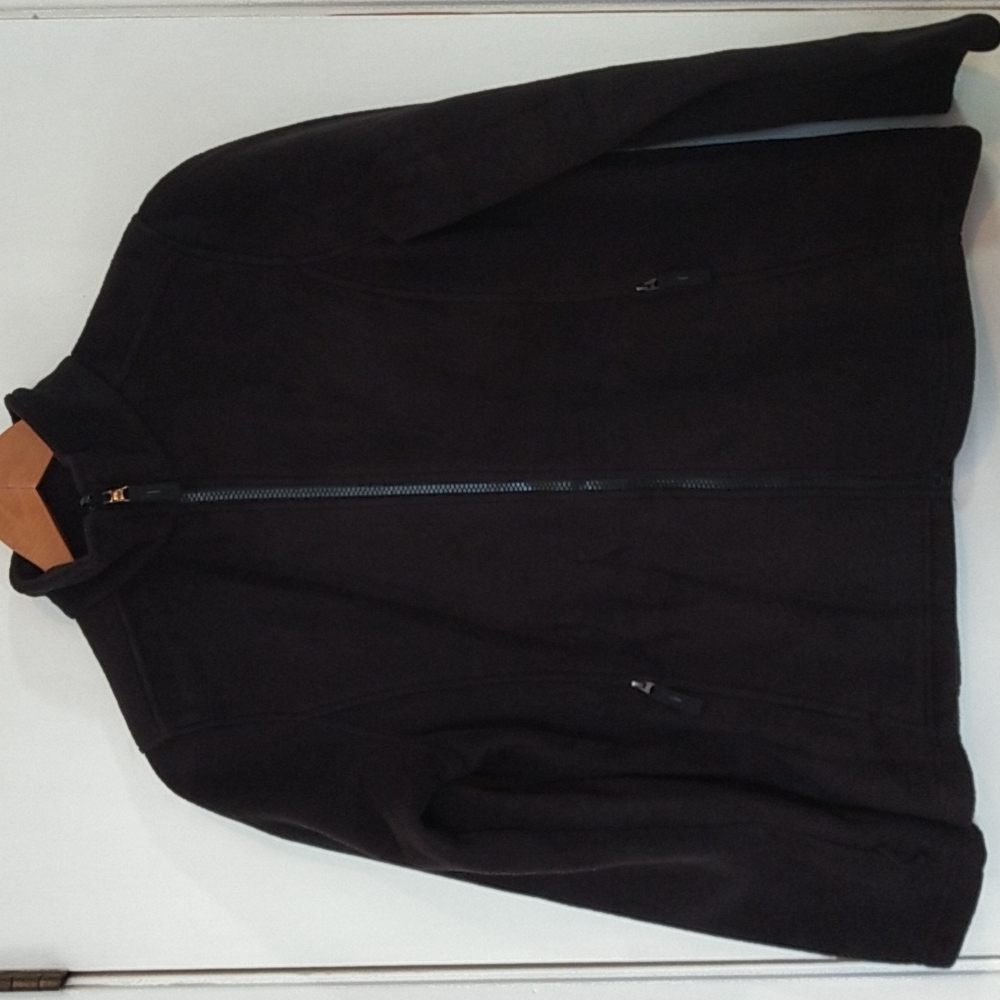 Black Fleece Full Zip Jacket by  Core 365 by North End, Women's Size Medium